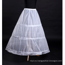 Enagua de novia de novia con vestido de noche Enagua con 3 capas de aros Puffy nupcial Crinolina